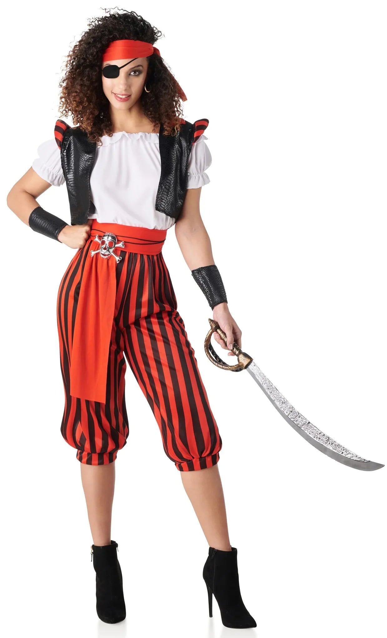 Disfraz de Pirata con Parche para Mujer Piratas Kimokawaii