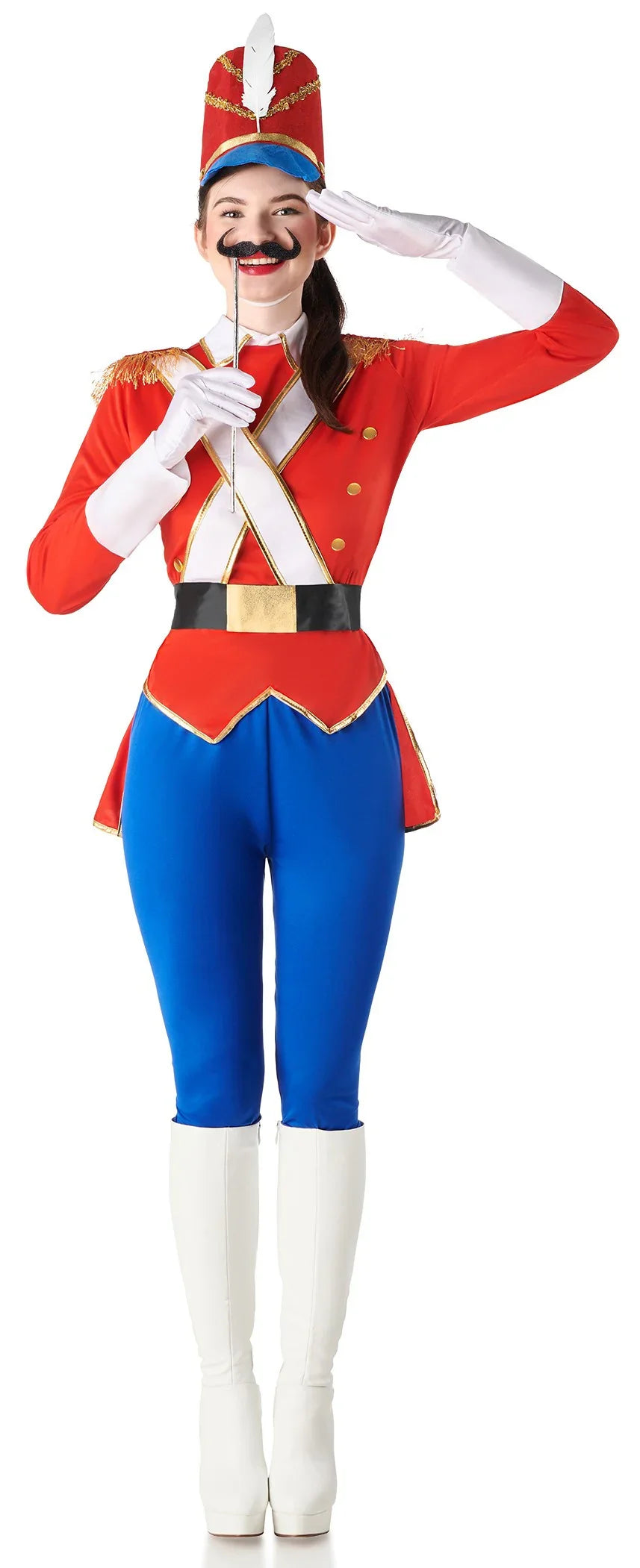 Disfraz de Soldadito de Plomo Rojo para Mujer Soldadito de Plomo Kimokawaii