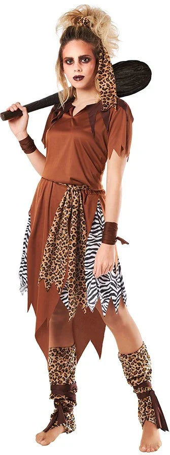 Disfraz de Troglodita para Mujer Trogloditas y Cavernícola Kimokawaii