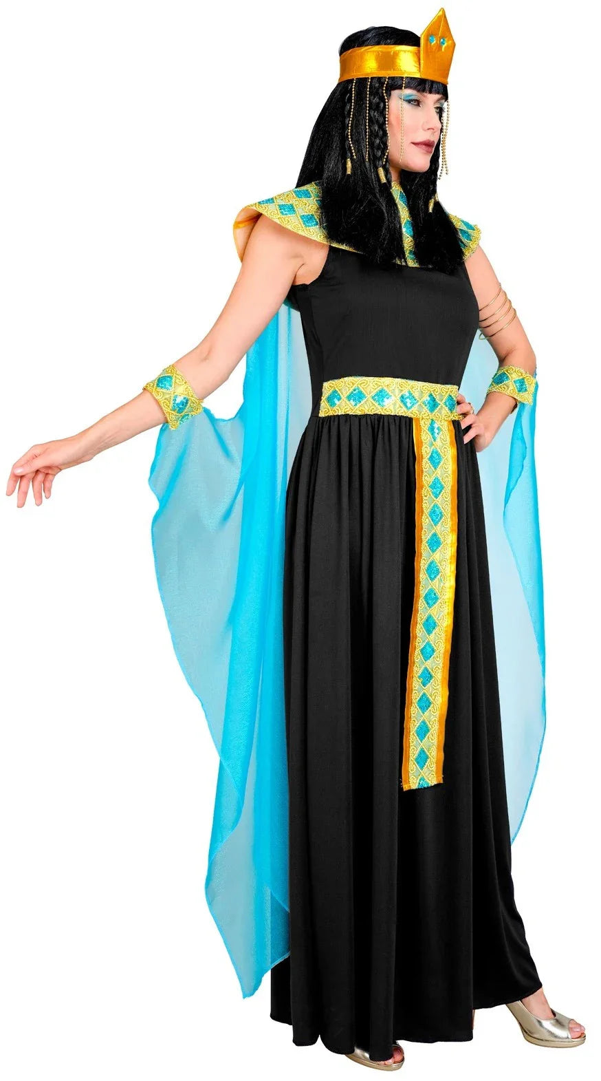 Disfraz de Egipcia Cleopatra Negro para Mujer Egipcios Widmann