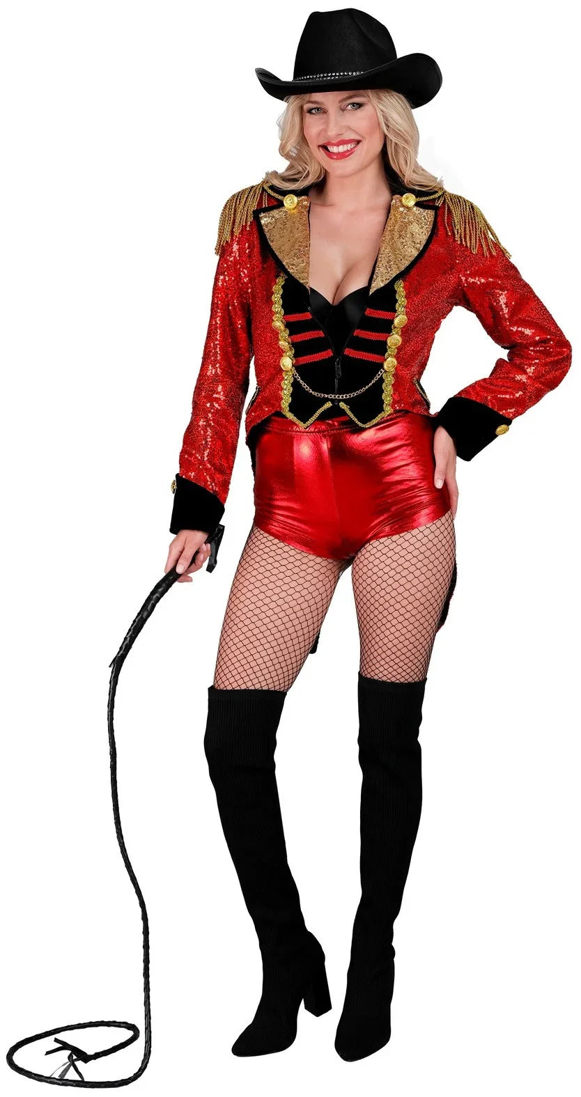 Chaqueta de Domadora Roja con Lentejuelas para Mujer Domador Widmann