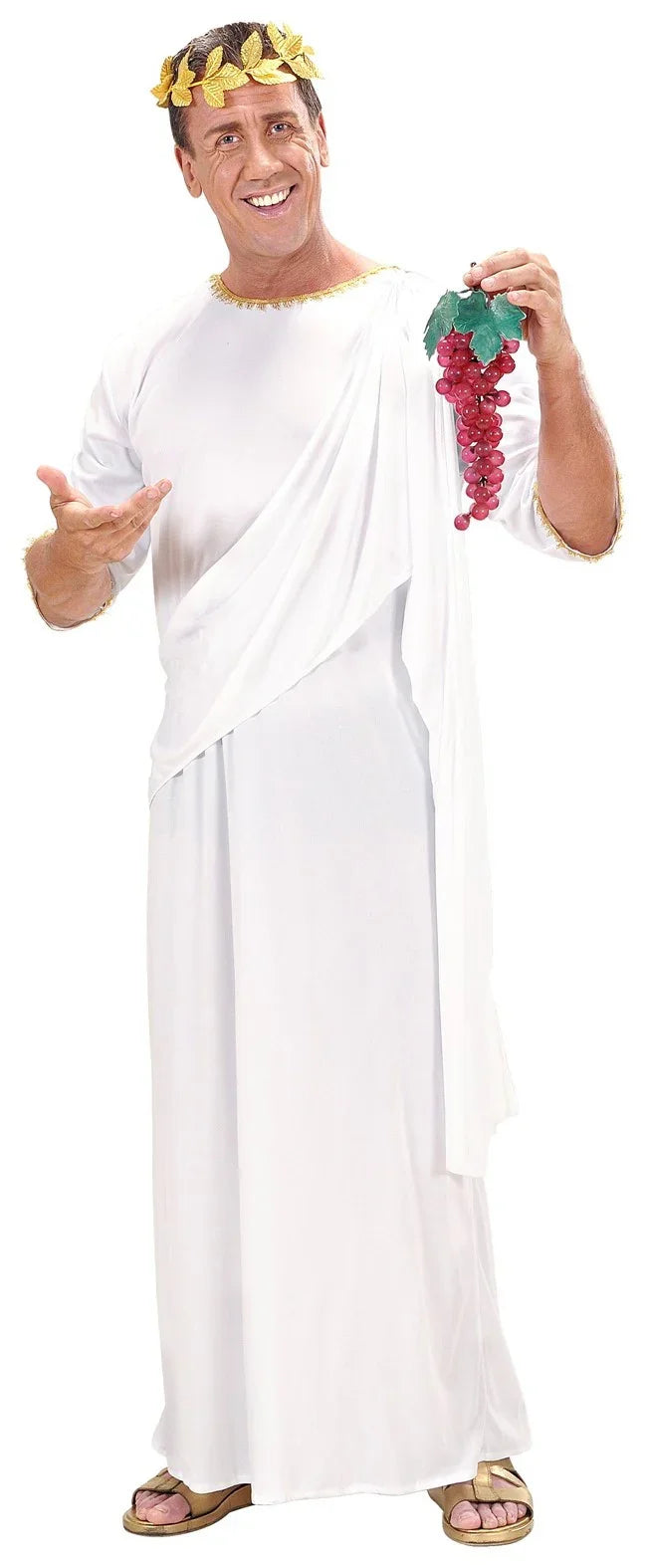 Túnica Romana Blanca Unisex para Adulto Disfraces Baratos Widmann