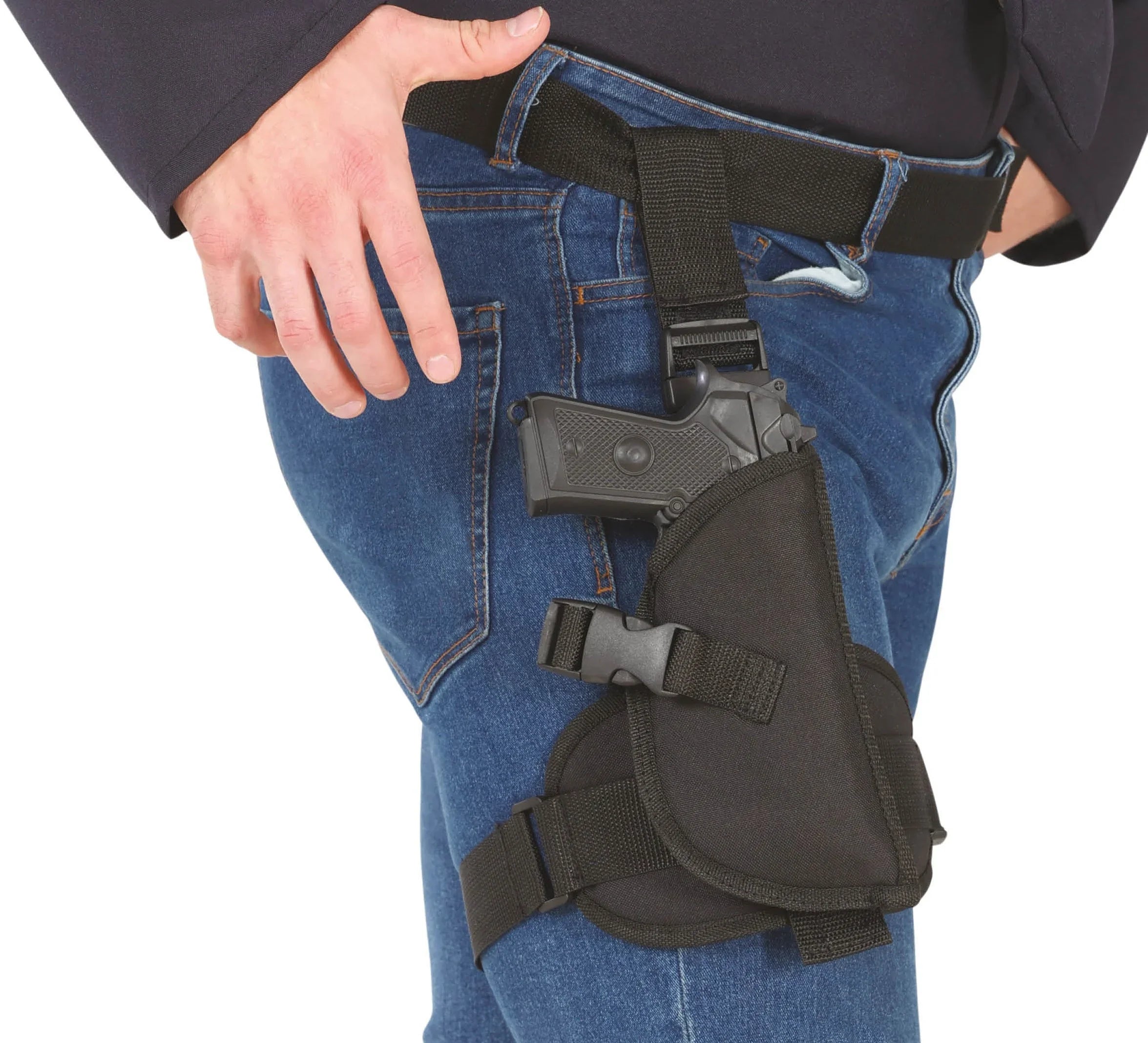 Cinturón de Policía con Funda para Pierna y Pistola Complementos Polis y Presos Guirca