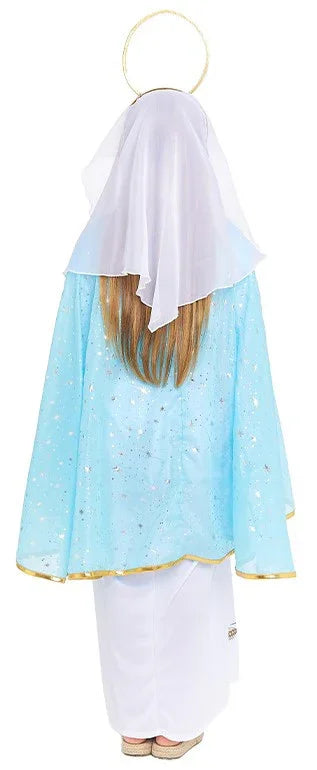 Disfraz de Virgen María Navideña para Niña Virgen María Partilandia