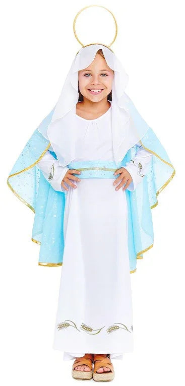 Disfraz de Virgen María Navideña para Niña Virgen María Partilandia
