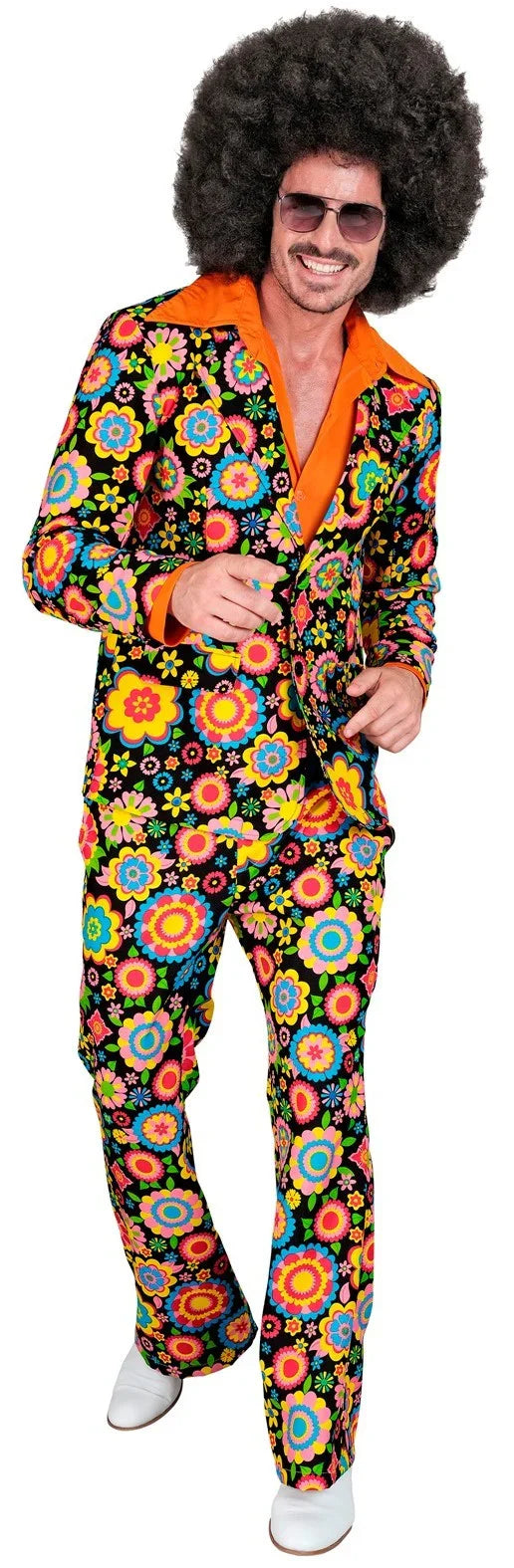 Traje Años 60 con Flores Multicolor para Hombre Años 60 Widmann