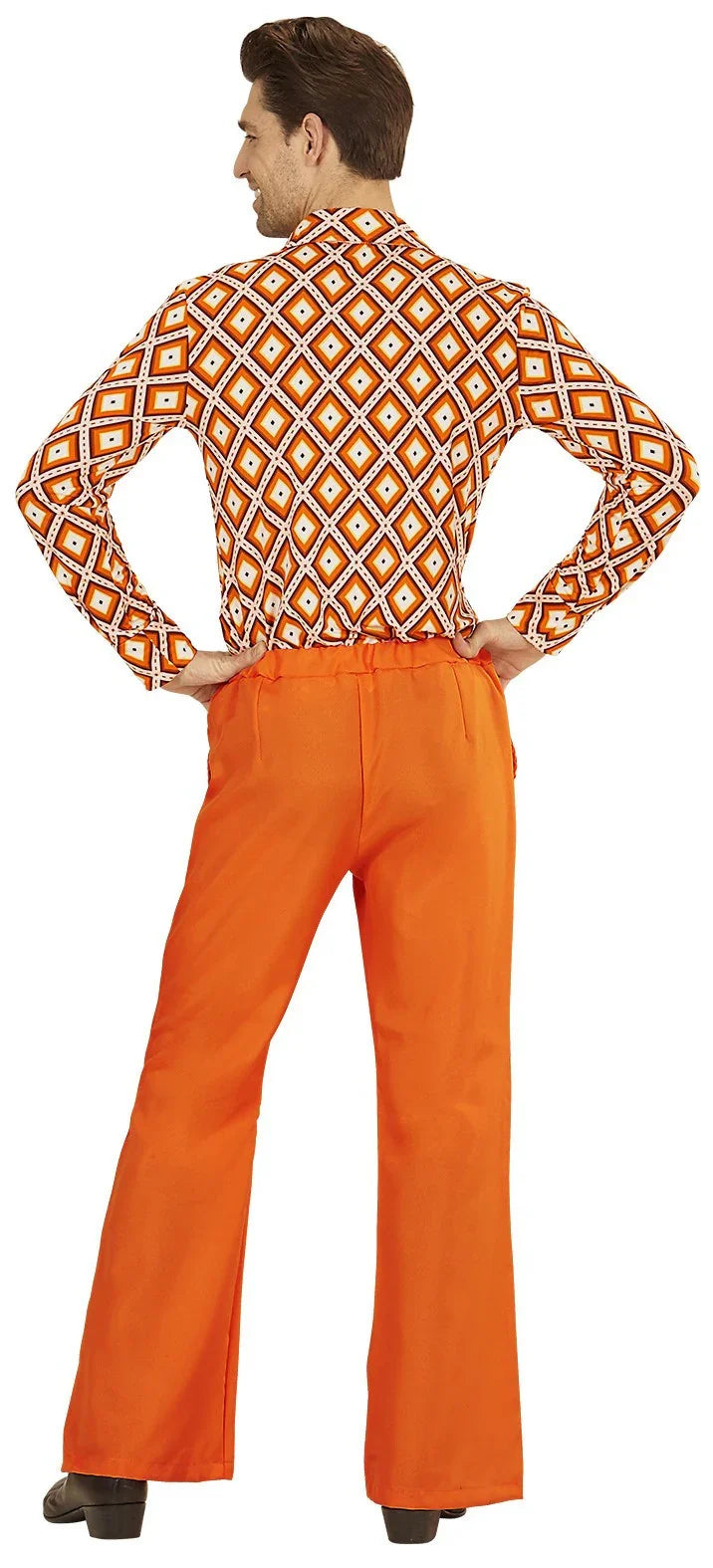 Pantalón de Campana Años 70 Naranja para Hombre Años 70 Widmann