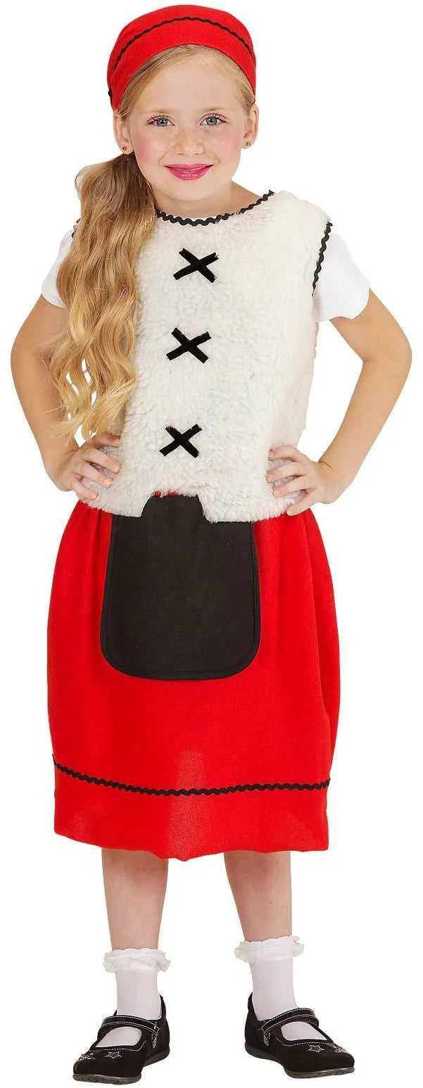 Disfraz de Pastora para Niña Navidad Widmann