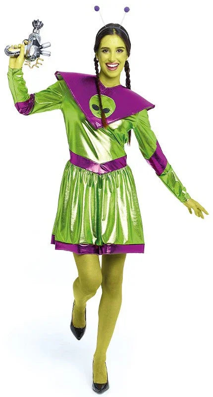 Disfraz de Extraterrestre Galáctica para Mujer Extraterrestres Partilandia