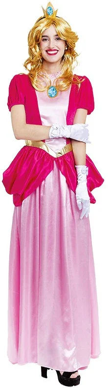 Disfraz de Princesa Peach para Mujer Super Mario Bros y Luigi Partilandia