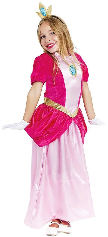 Disfraz de Princesa Peach para Niña Super Mario Bros y Luigi Partilandia