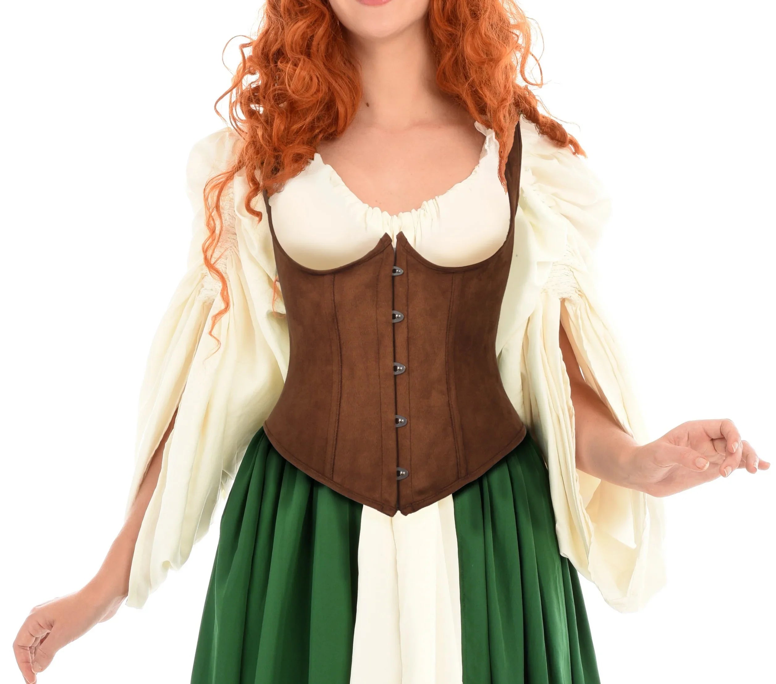 Corset Medieval Marrón para Mujer Corsets Partilandia