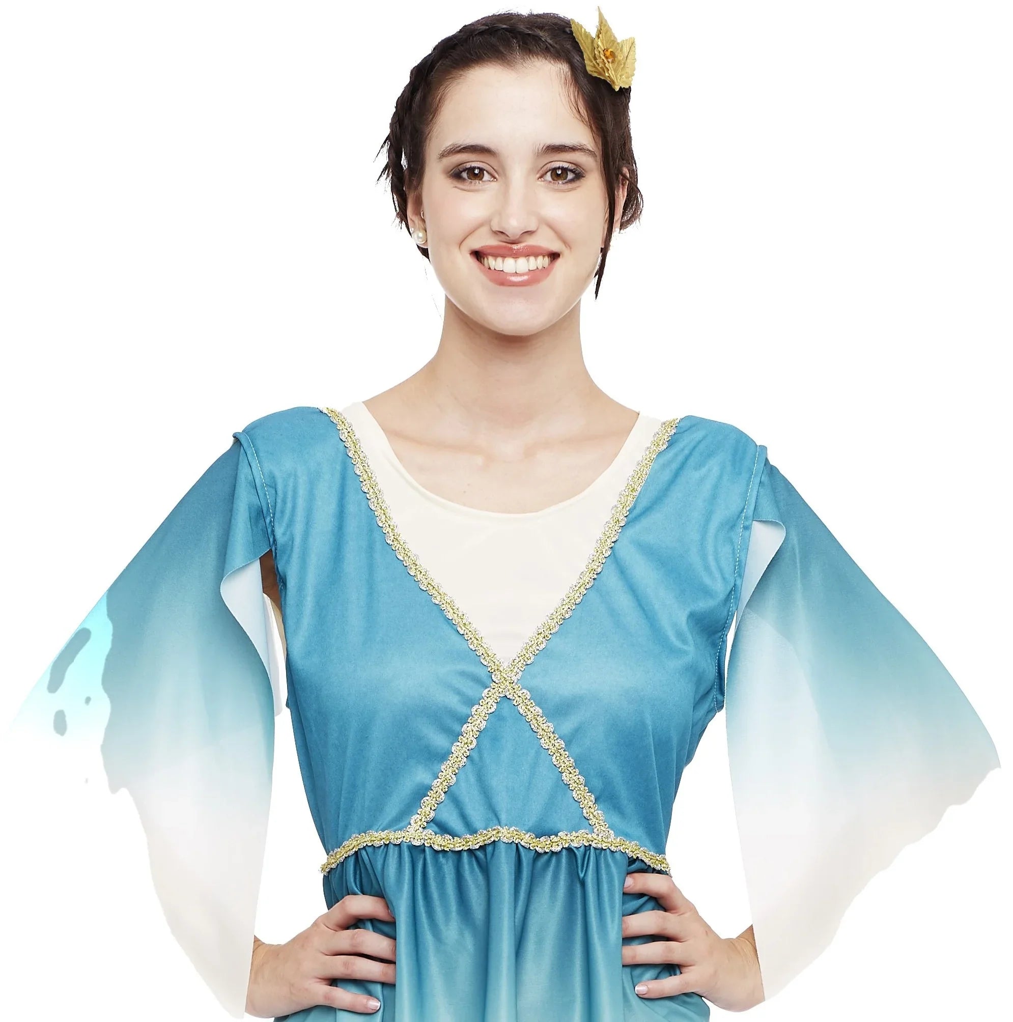 Clips para Pelo de Romana con Hojas de Laurel y Gema Complementos Romanos y Griegos Partilandia