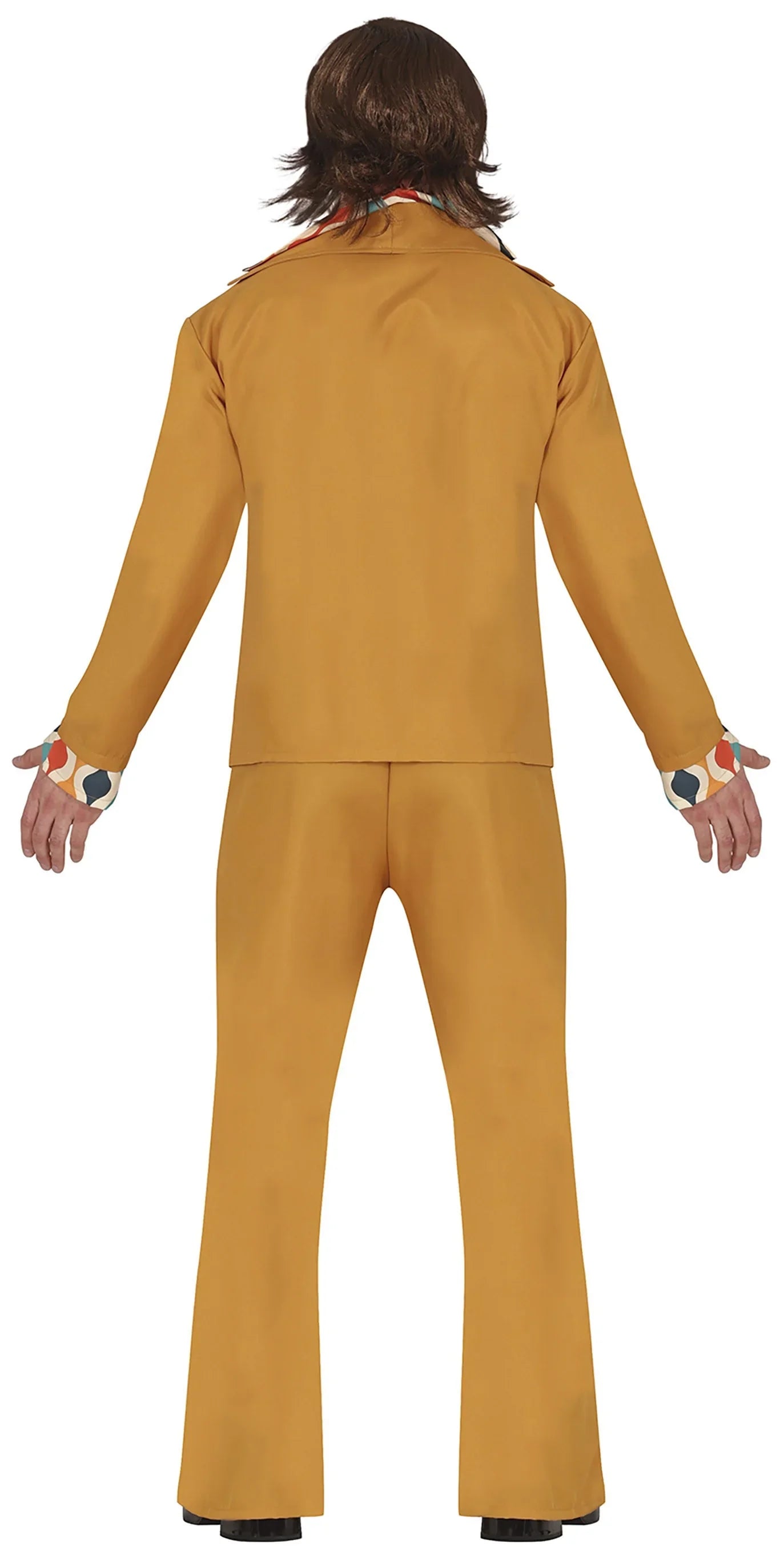 Disfraz Traje Disco Años 70 Naranja para Hombre Disco Guirca