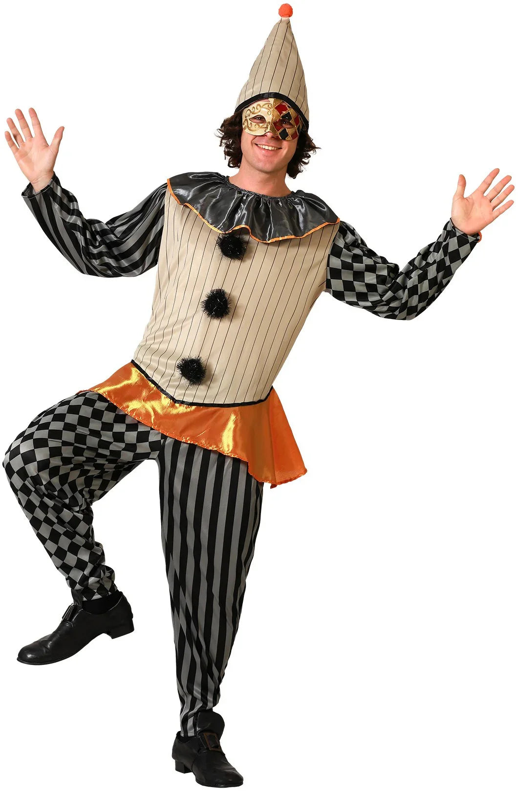 Disfraz de Arlequín Clásico para Hombre Arlequines y Bufones Atosa