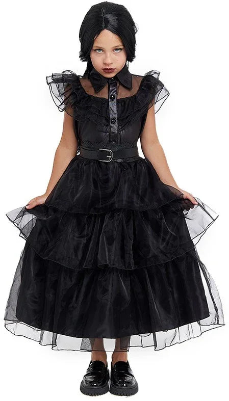 Disfraz de Miércoles Baile Infantil Miércoles Addams Partilandia