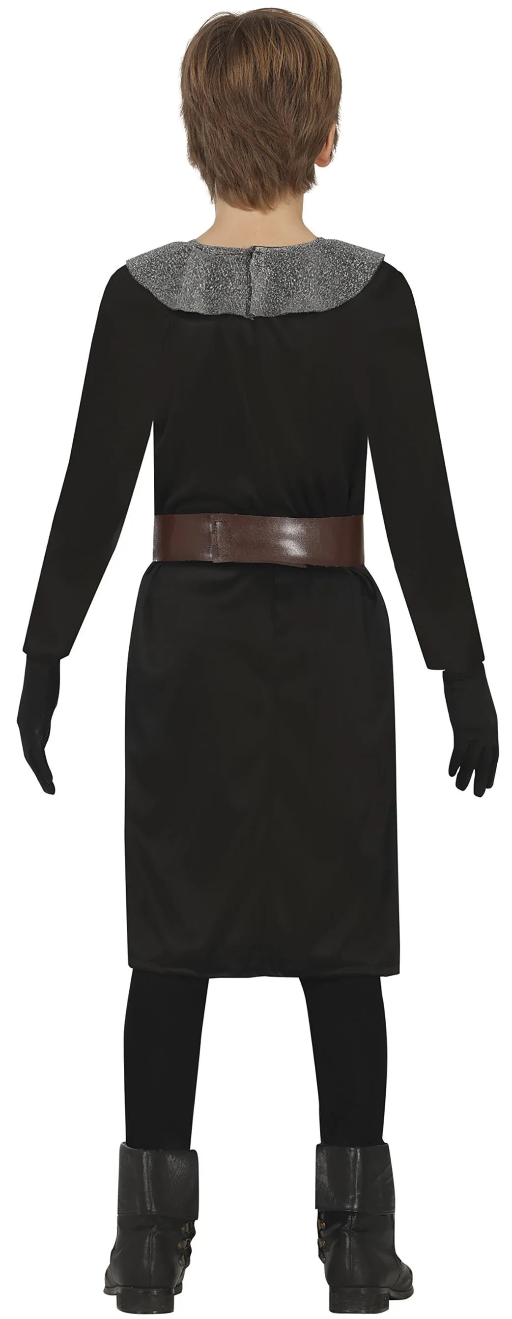 Disfraz de Caballero Medieval Negro Infantil Caballeros y Cruzados Medievales Guirca