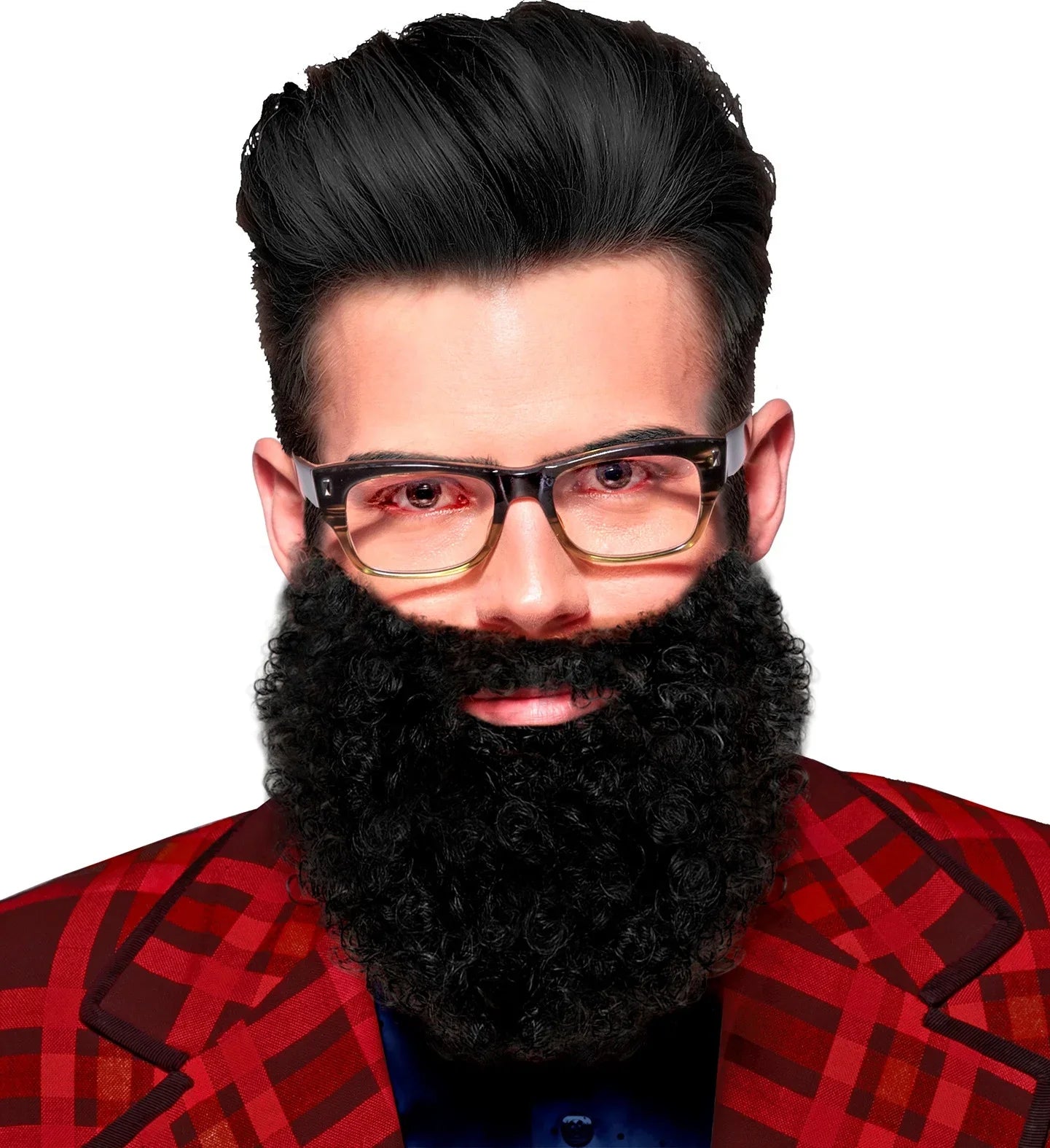 Barba Negra Rizada COMPLEMENTOS Widmann