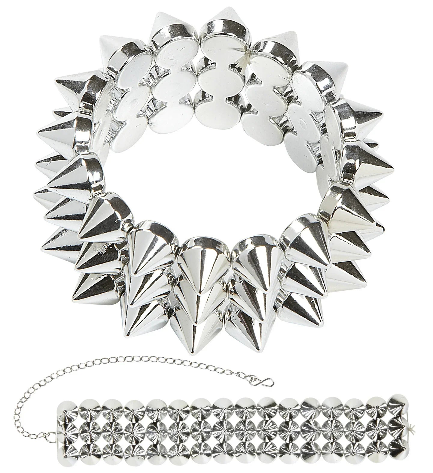 Collar y pulsera de pinchos Rock COMPLEMENTOS Widmann
