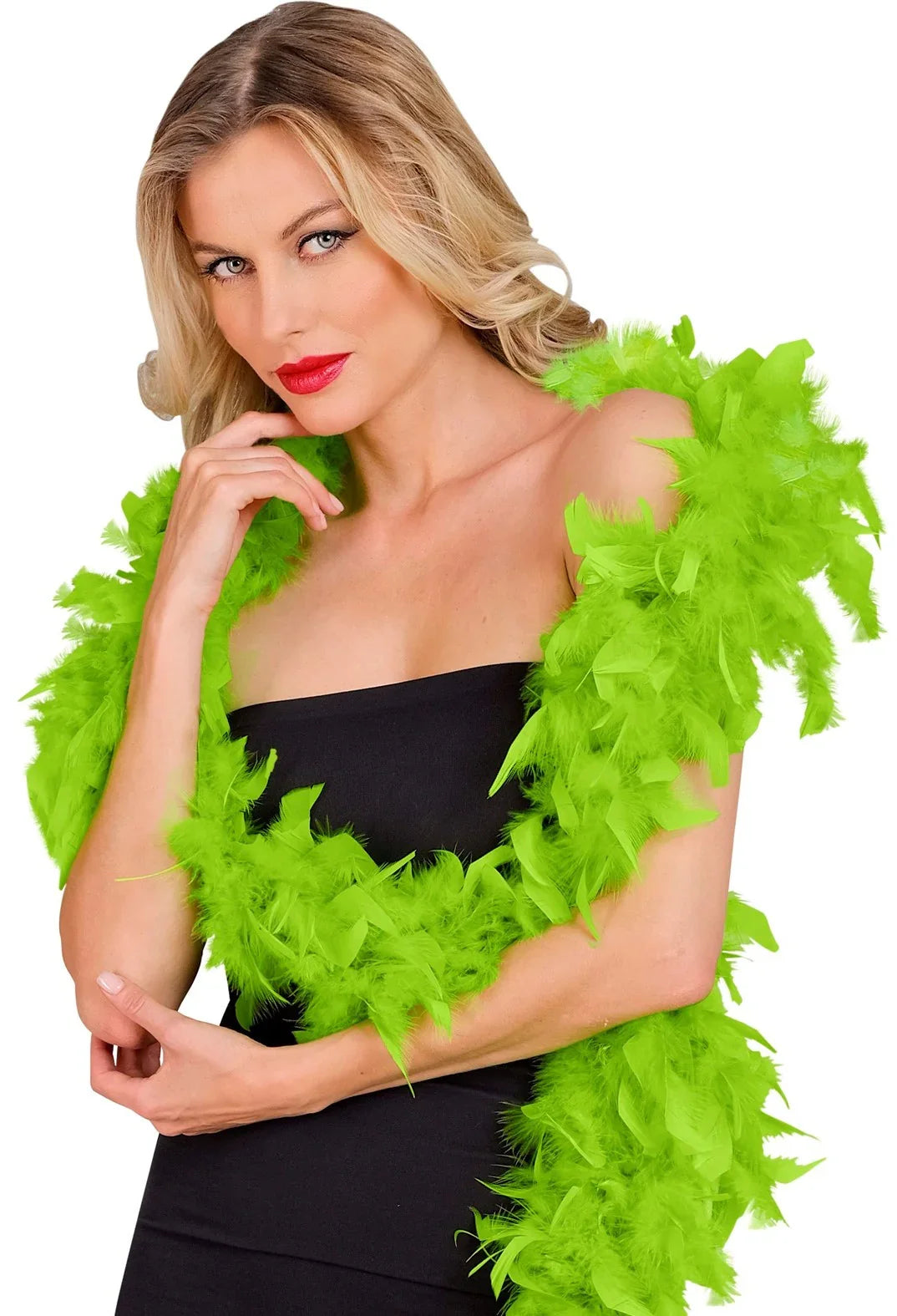 Boa de Plumas Verde Lima de 180cm Boas de Plumas Widmann