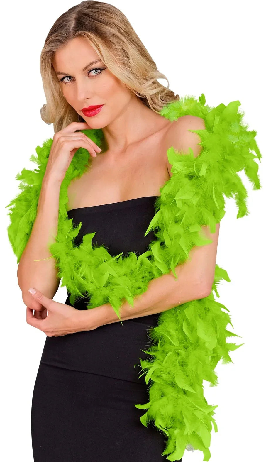 Boa de Plumas Verde Lima de 180cm Boas de Plumas Widmann