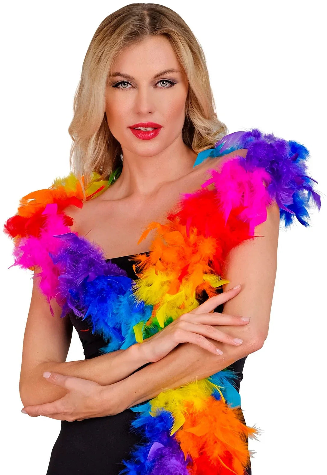 Boa de Plumas Arcoíris de 180cm Boas de Plumas Widmann