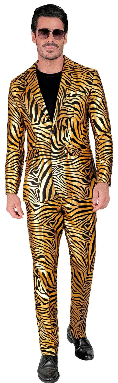 Traje con Estampado de Tigre Dorado para Hombre Trajes Originales Widmann