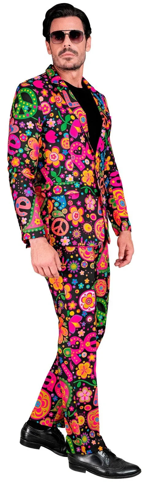 Traje con Estampado Hippie Neón para Hombre Trajes Originales Widmann