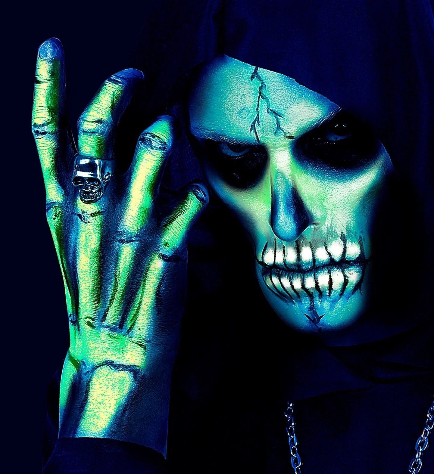 Maquillaje al Agua para Brillar en la Oscuridad Maquillaje al Agua Widmann