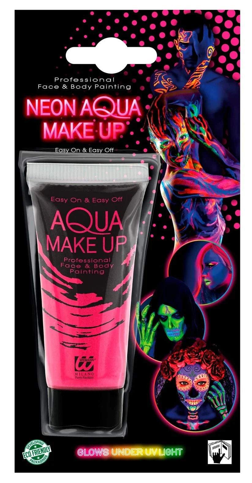Maquillaje al Agua Rosa Neón en Tubo Maquillaje al Agua Widmann