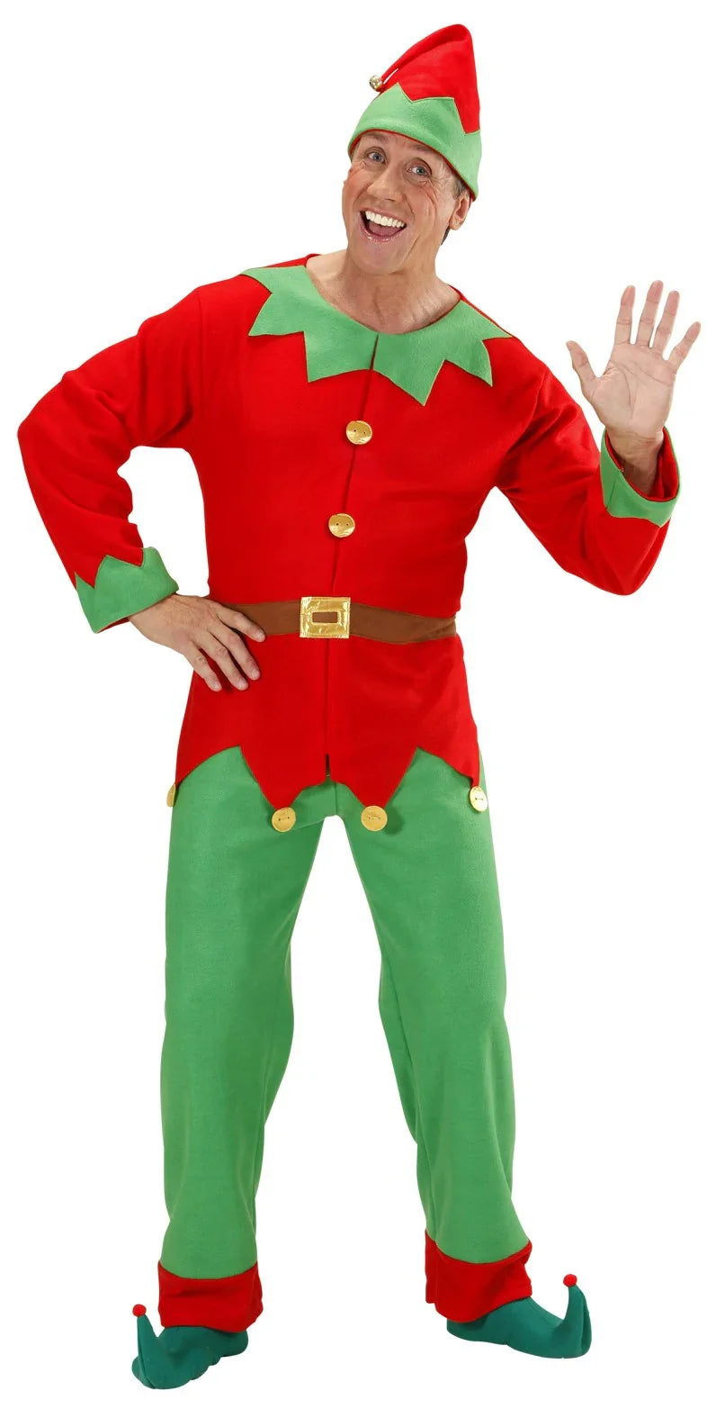 Disfraz de Elfo de Navidad para Adulto Adultos Widmann
