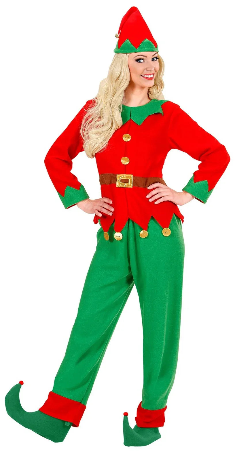 Disfraz de Elfa de Navidad para Mujer Elfos Navideños Widmann