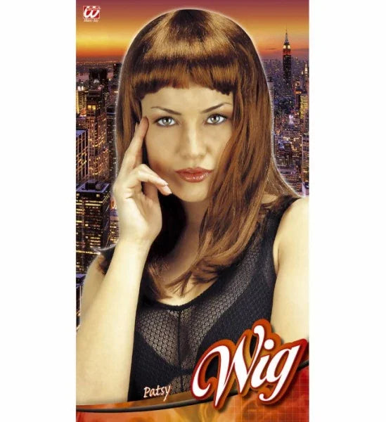 Peluca Castaña de Media Melena Lisa COMPLEMENTOS Widmann