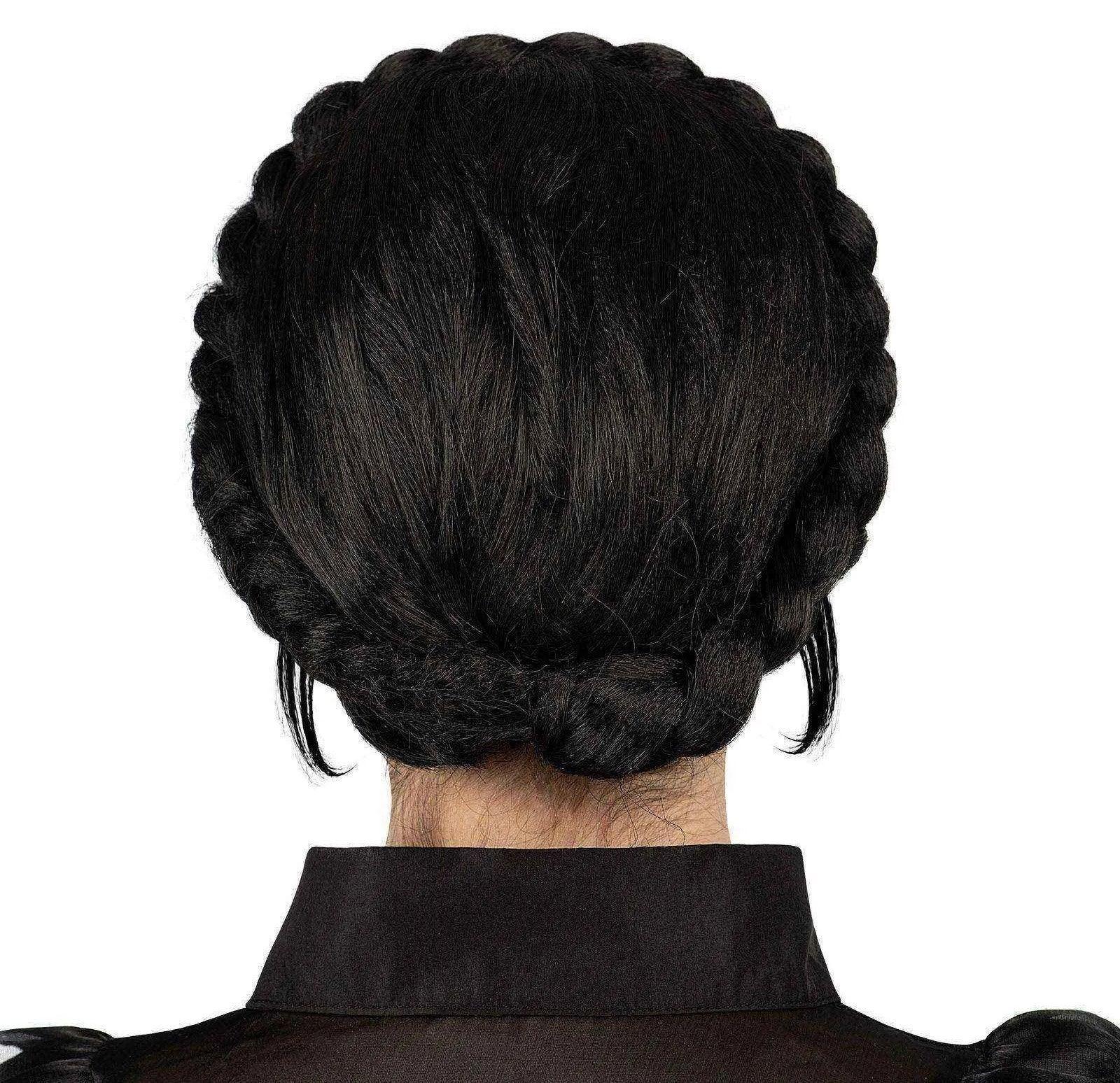 Peluca de Miércoles Addams con Trenza Corona Pelucas de Miércoles Addams Viving