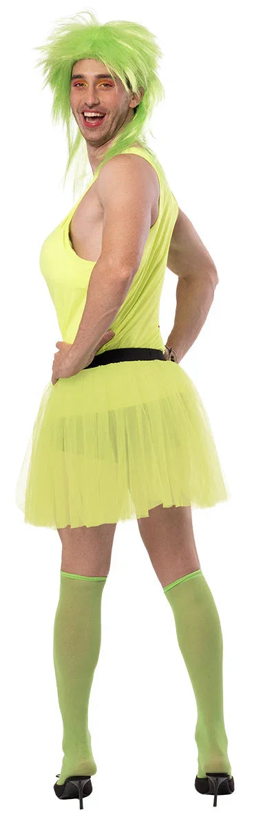 Disfraz de Bailaria Gogó Verde para Hombre Despedidas Rubies