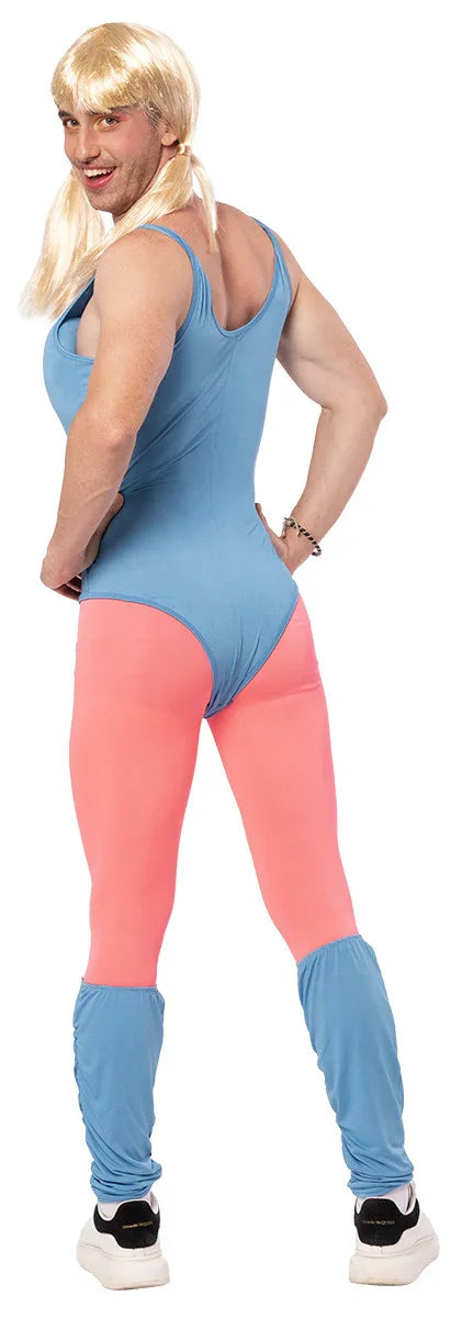 Disfraz de Profesora de Aerobic Años 80 para Hombre Gimnastas de Aeróbic Años 80 Rubies