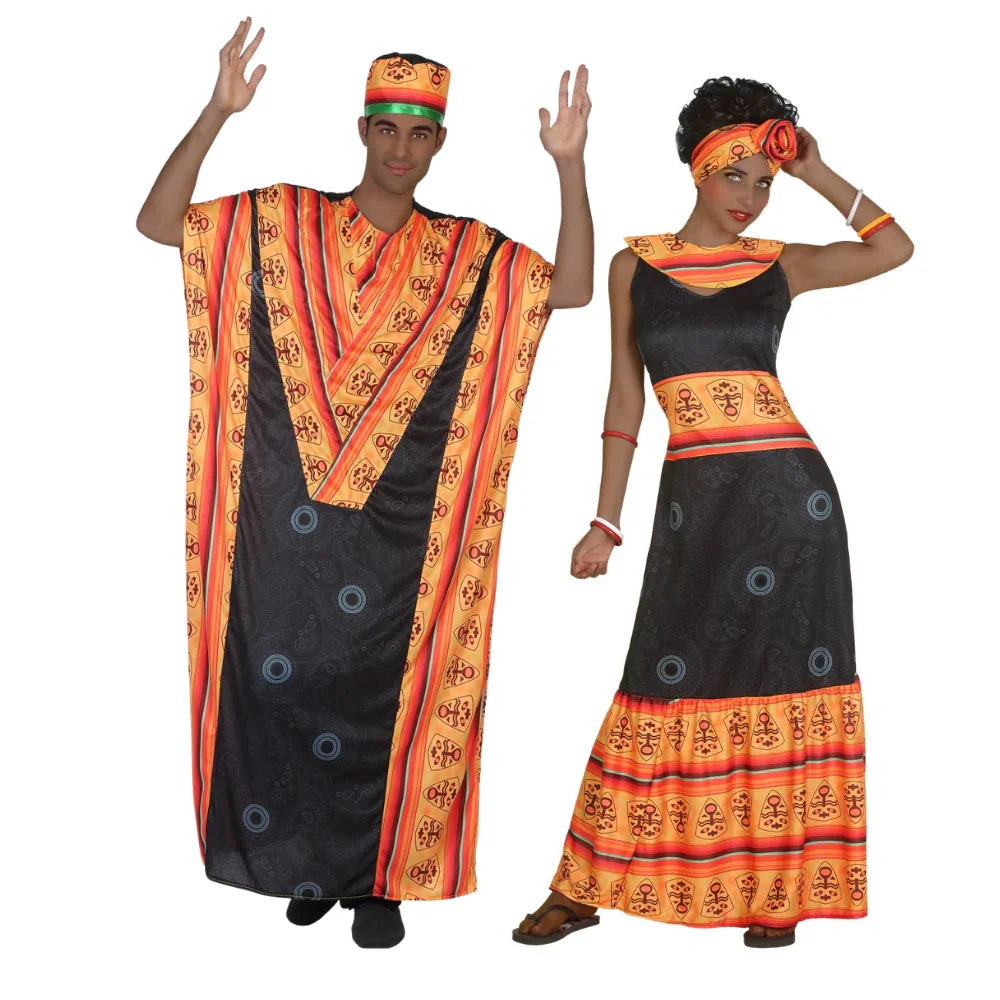 Disfraces en Pareja de Africanos Tribales Africanos Disfraces Simon