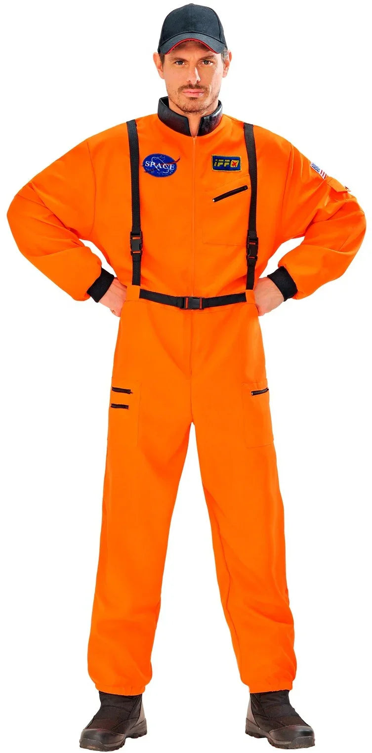 Disfraz de Astronauta Naranja para Hombre Adultos Widmann