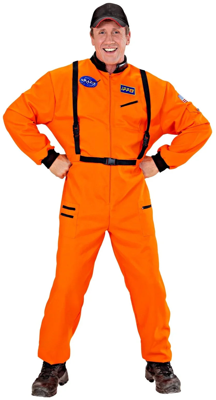 Disfraz de Astronauta Naranja para Hombre Adultos Widmann