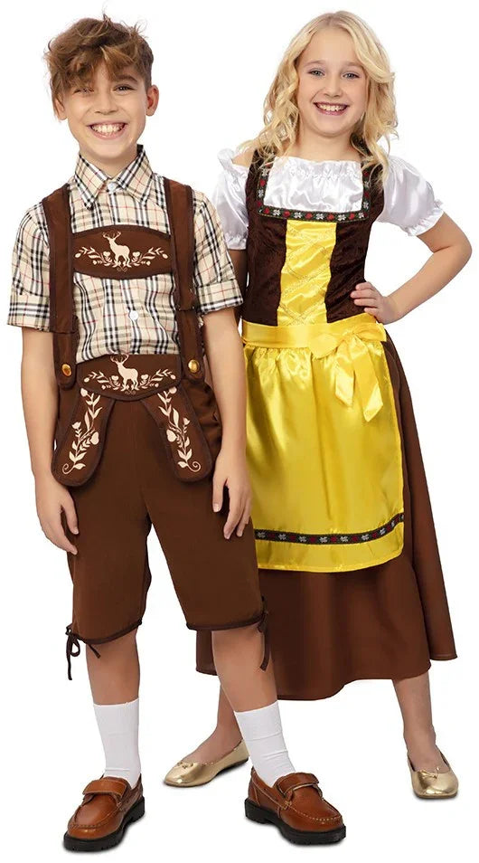 Disfraz de Bávara con Delantal para Niña Tiroleses y Bávaros Infantiles EuroCarnavales