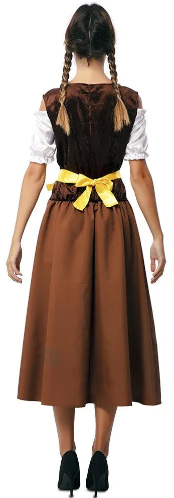 Disfraz de Bávara con Delantal para Mujer Tiroleses Oktoberfest EuroCarnavales