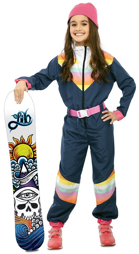 Disfraz de Esquiadora Snowboarder para Niña Deportistas y Animadoras Infantiles EuroCarnavales