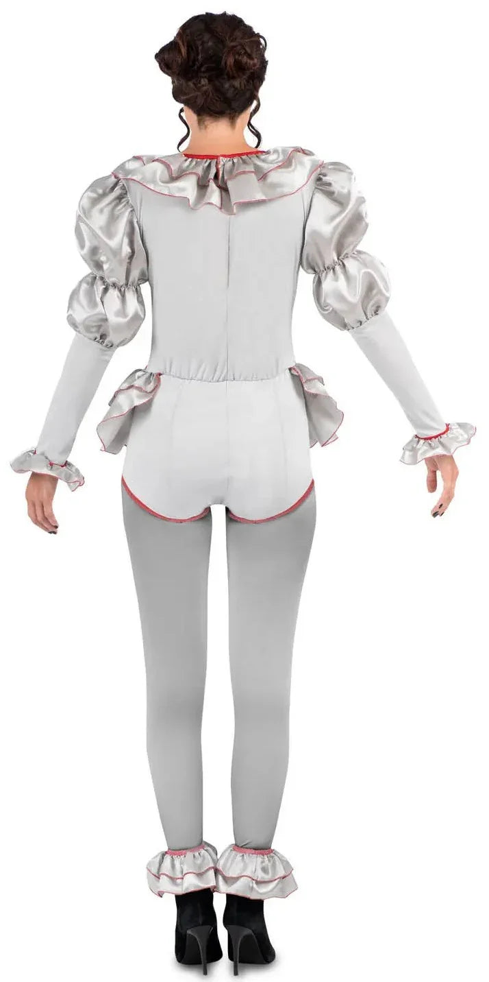 Disfraz de Payasa Diabólica Penny con Body para Mujer Pennywise Viving