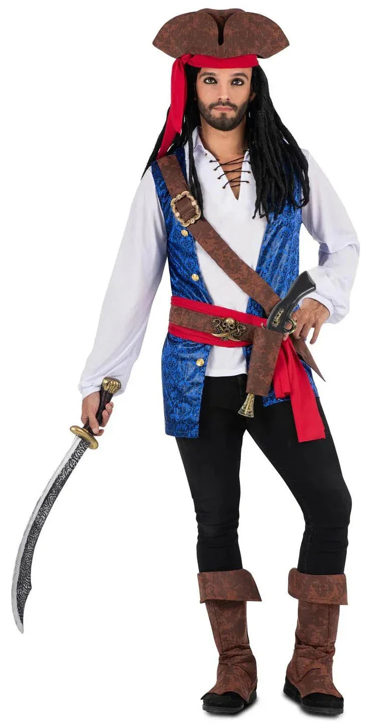Disfraz de Pirata Jack Sparrow Premium para Hombre Piratas Viving