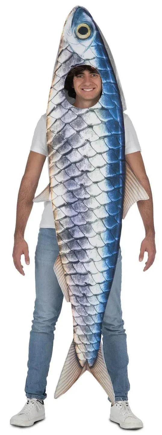 Disfraz de Pez Sardina para Adulto Peces y Animales Marinos Viving