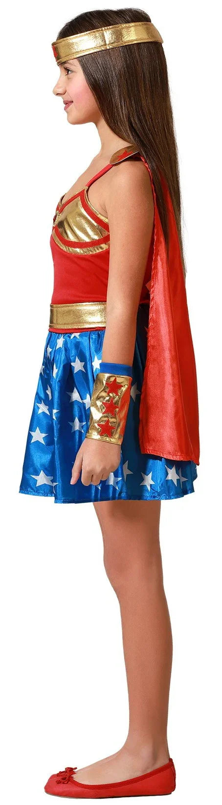 Disfraz de Wonder Lady Clásica para Niña Wonder Woman Atosa