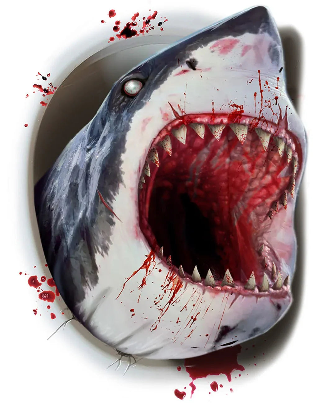 Adhesivos de Tiburón Asesino para WC Pegatinas y Adhesivos Guirca