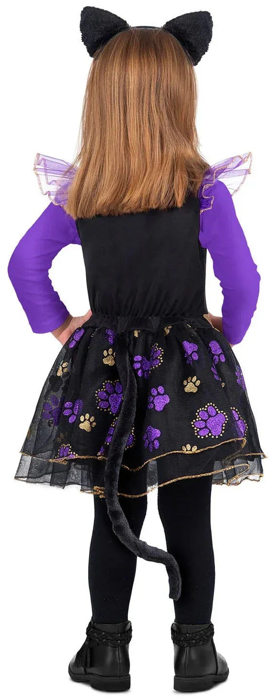 Disfraz de Gatita Morada para Niña Gato Viving