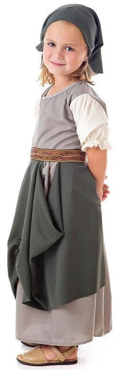 Disfraz de Frutera Medieval para Niña Taberneras y Campesinas Medievales Llopis