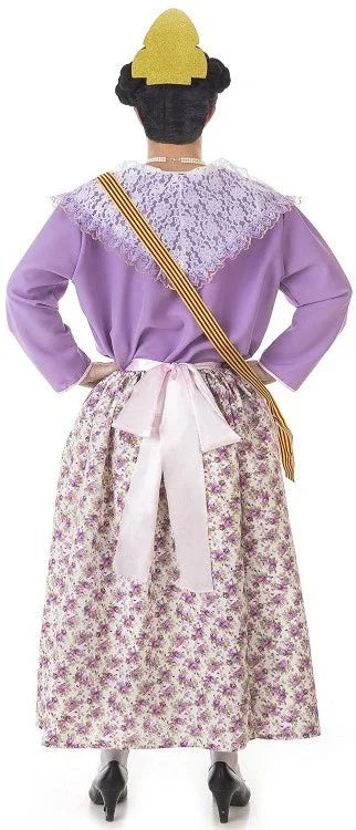Disfraz de Fallera Morada para Adulto Otros Países y Regiones Llopis